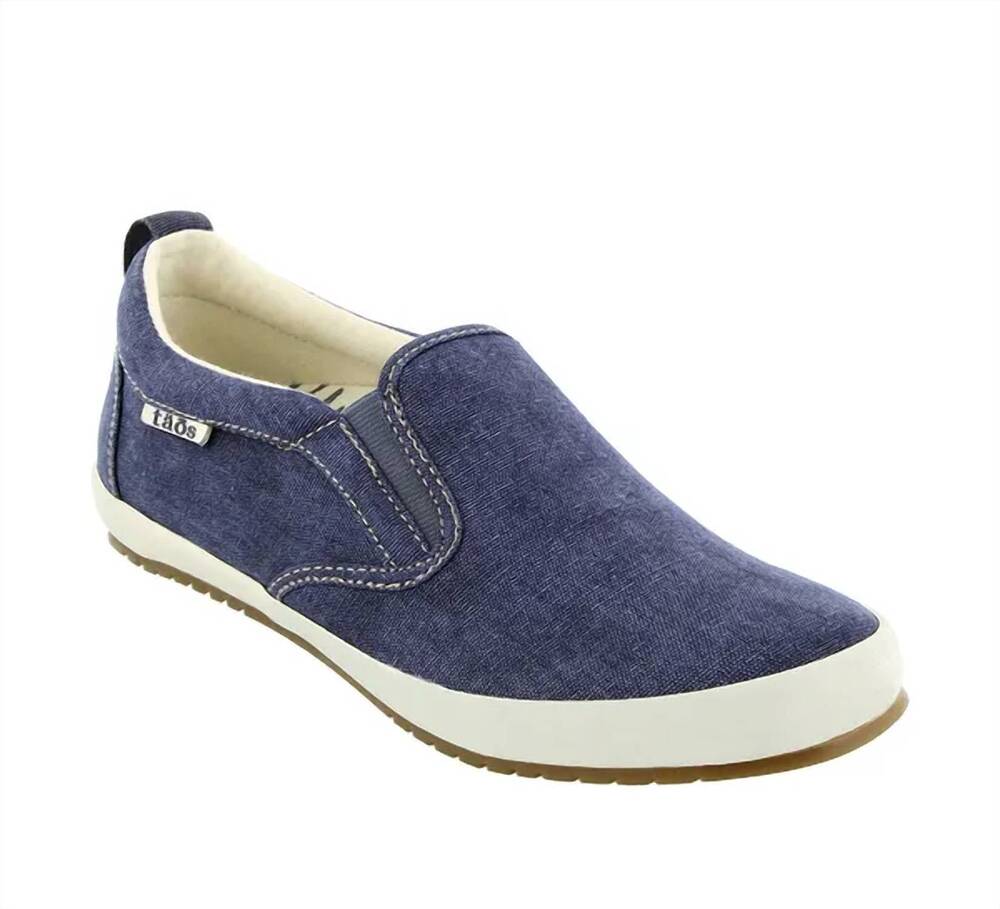 NEW TAOS women's dandy sneaker in lake blue wash canvas